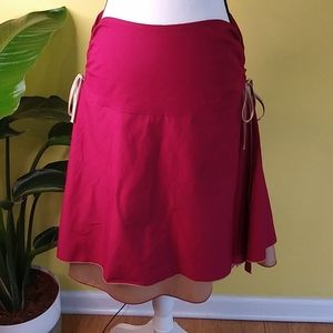 VENT Women/ Juniors Burgundy/ Gold Skirt Size M